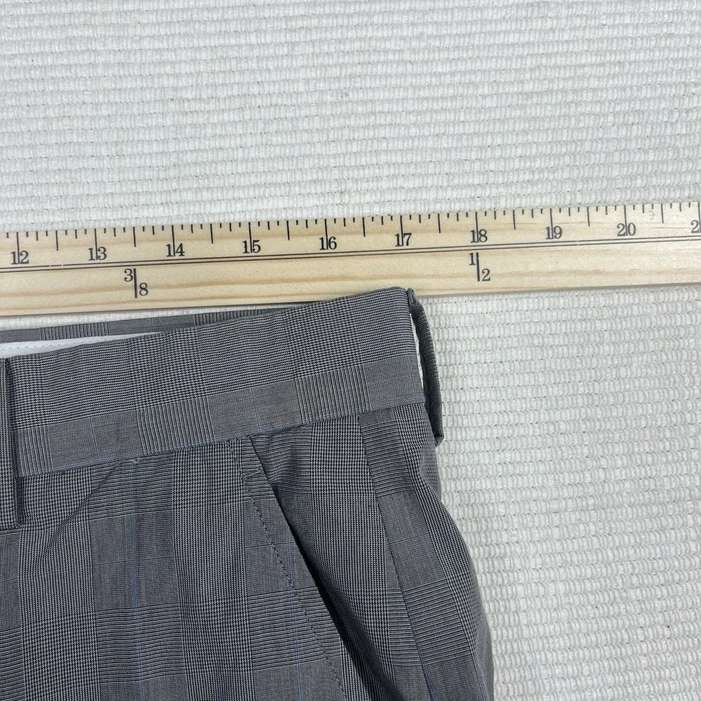 Banana Republic Mens 34x32 Gray‎ Glen Plaid Pants Dark Academia Preppy Old Money